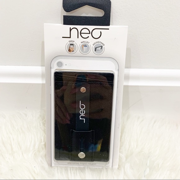 Neo Black universal phone wallet grip stand holder - Picture 6 of 6